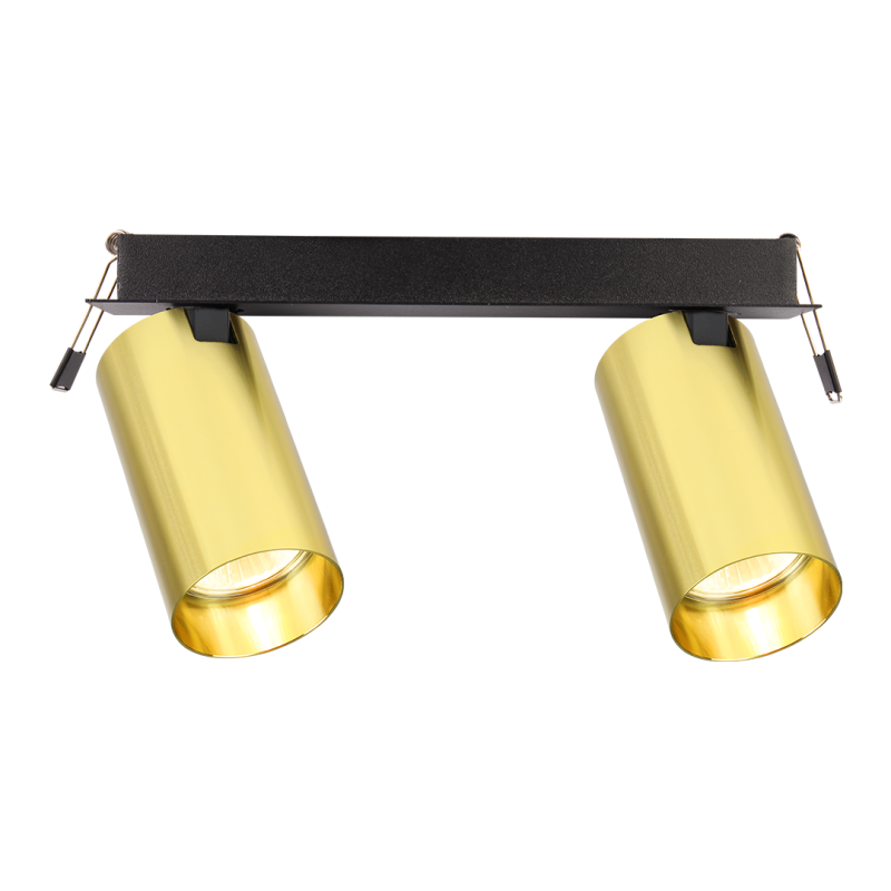 Hero Spot Recessed Fixture Gold 2xGU10 Hero Spot Recessed Fixture Gold 2xGU10