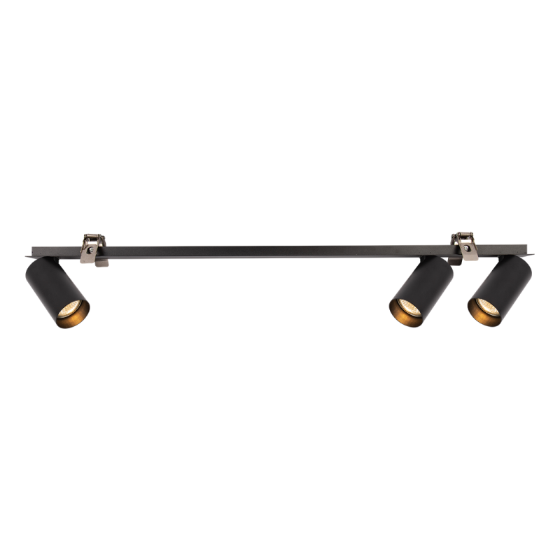 Recessed Hero Spot Fixture Black 3xGU10 Recessed Hero Spot Fixture Black 3xGU10