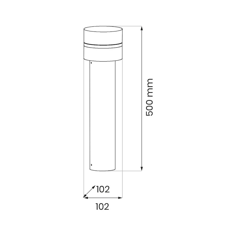 Mia Garden Post 1xE27 IP44 50cm Mia Garden Post 1xE27 IP44 50cm