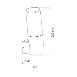 Harlem Outdoor Wall Light 1xE27 IP44 Harlem Outdoor Wall Light 1xE27 IP44