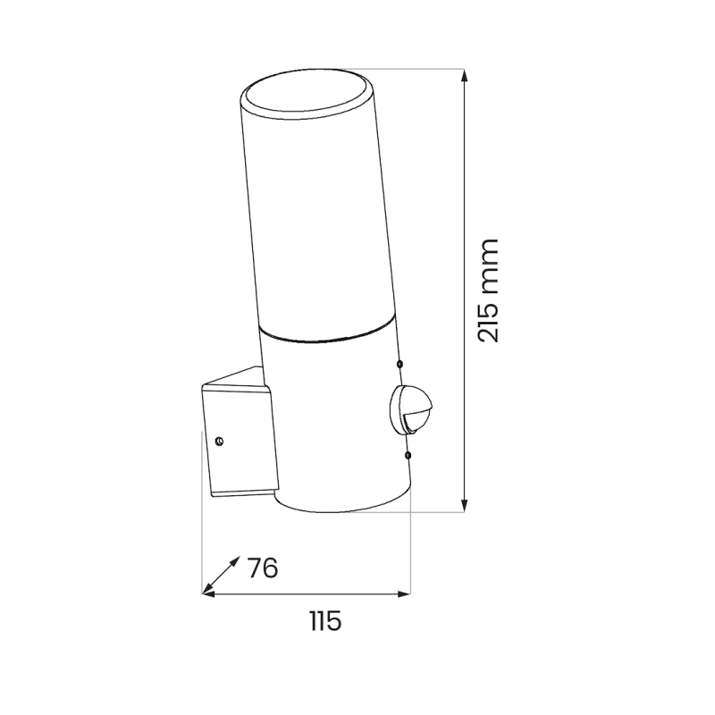 Harlem Garden Wall Light 1xE27 IP44 PIR Harlem Garden Wall Light 1xE27 IP44 PIR