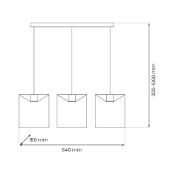 MORGAN pendant lamp 3xE27 MORGAN pendant lamp 3xE27