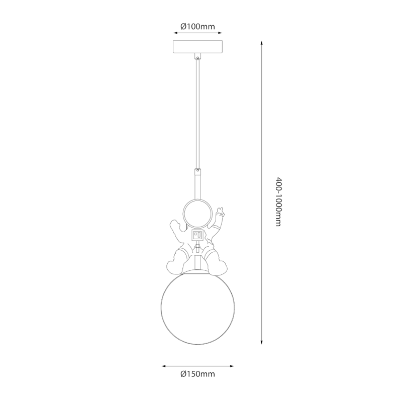 Lampa wisząca Astronauta Lampa wisząca Astronauta