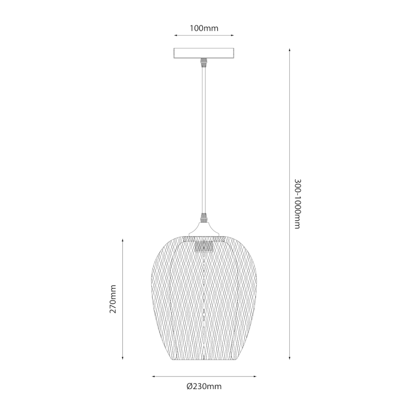 Lampa wisząca ALMA 1xE27 Lampa wisząca ALMA 1xE27
