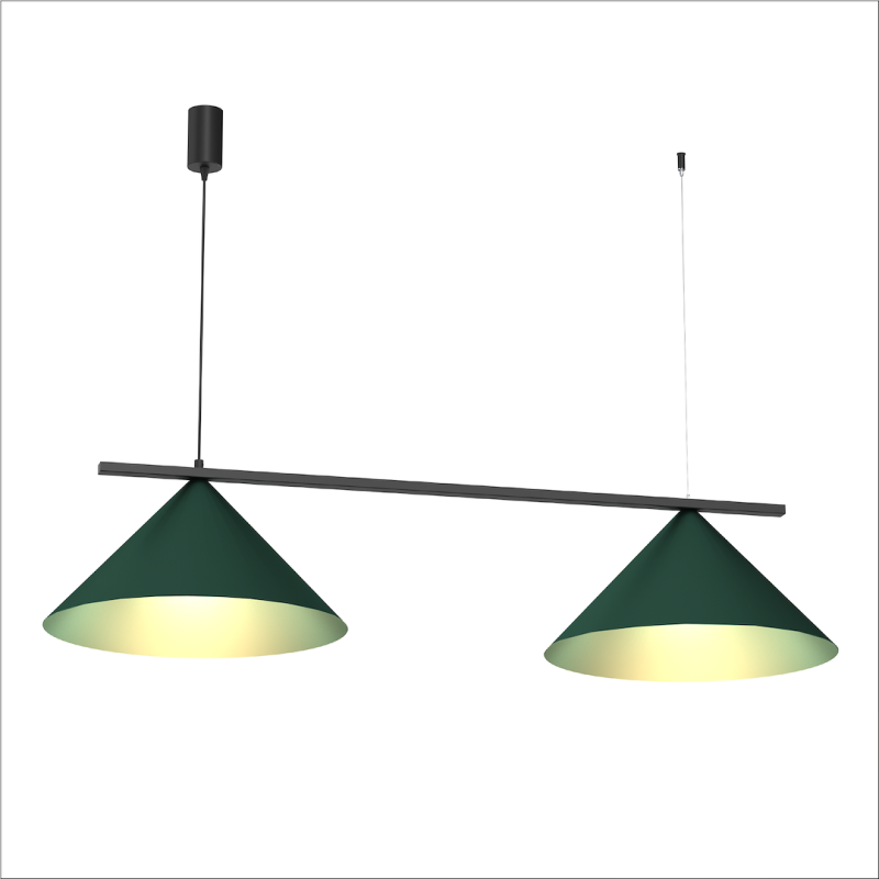 Hanging lamp CAPITAL BLACK/GREEN 2XGX53 Hanging lamp CAPITAL BLACK/GREEN 2XGX53