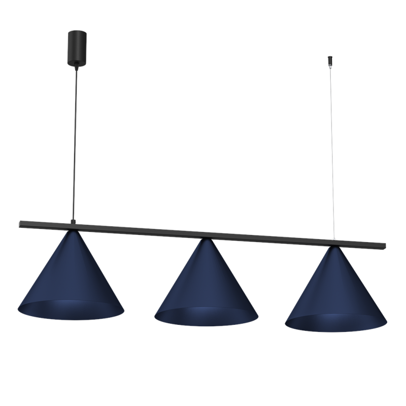 Hanging lamp CAPITAL BLACK/NAVY BLUE 3XGX53 Hanging lamp CAPITAL BLACK/NAVY BLUE 3XGX53