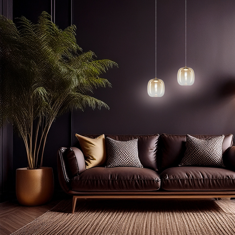 Lampa wisząca VASO 2 AMBER 4W Lampa wisząca VASO 2 AMBER 4W