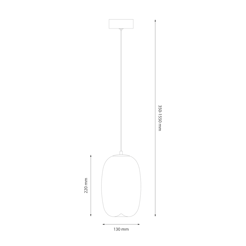 Lampa wisząca VASO 3 SMOKED 4W Lampa wisząca VASO 3 SMOKED 4W