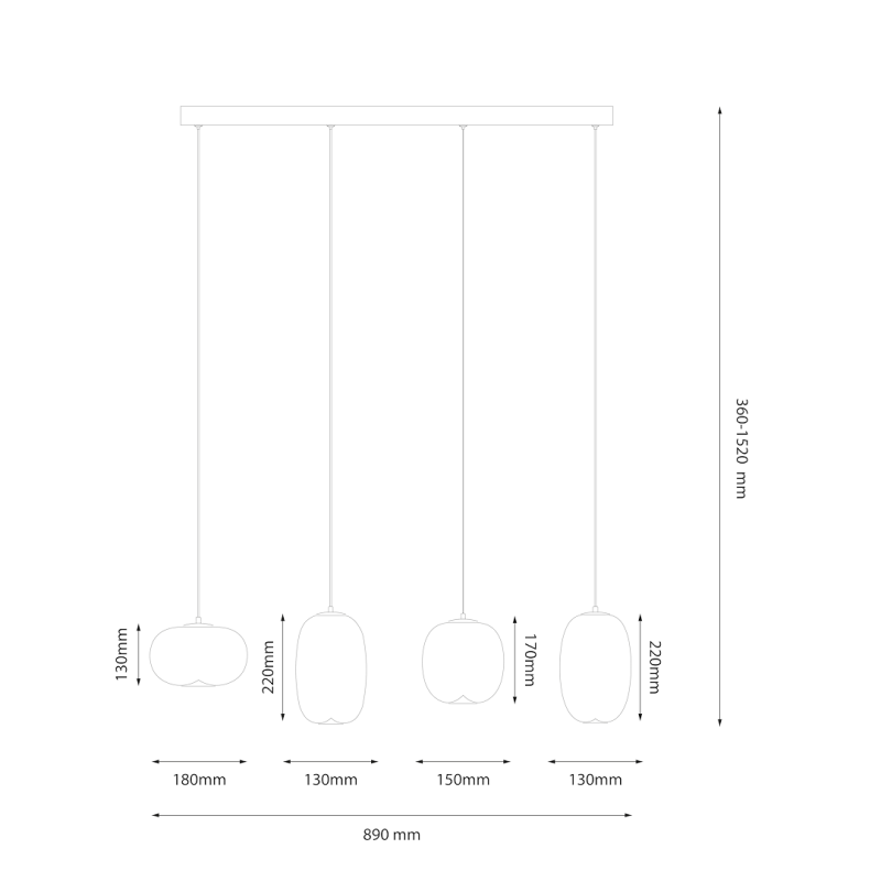 VASO WHITE 15W pendant lamp VASO WHITE 15W pendant lamp