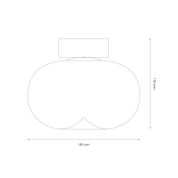 Ceiling lamp Vaso 4W White Ceiling lamp Vaso 4W White