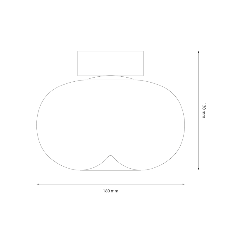 Ceiling lamp Vaso 4W White Ceiling lamp Vaso 4W White
