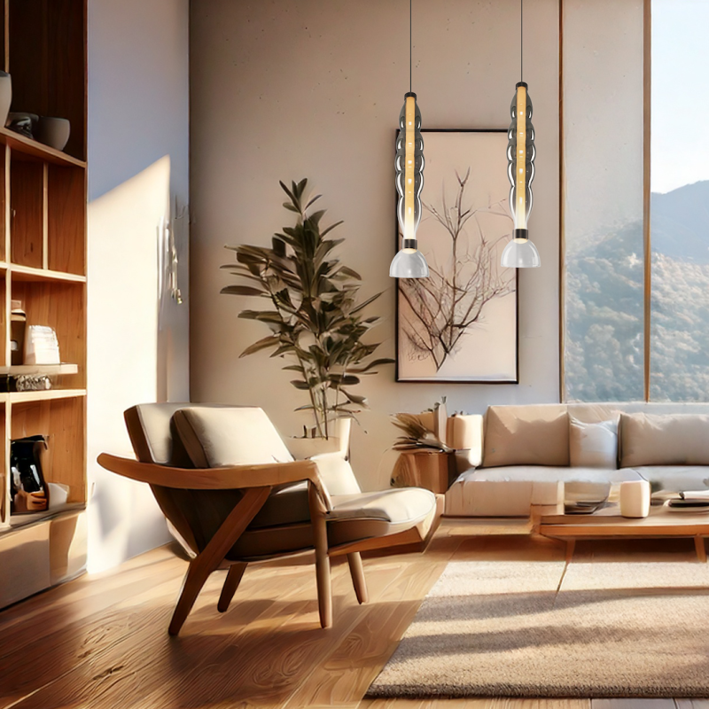 LUCCO smoked 18W pendant lamp LUCCO smoked 18W pendant lamp