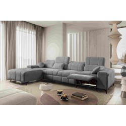 Ballagio XII Mix corner sofa with sleeping and relaxation function - Fabric, Spring 1101