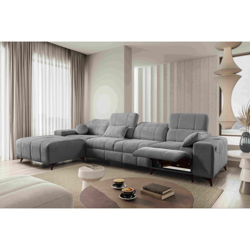 Ballagio XII Mix corner sofa with sleeping and relaxation function - Fabric, Spring 1101