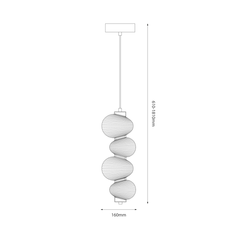 Lampa wisząca BOLLA SMOKED 17W LED Lampa wisząca BOLLA SMOKED 17W LED