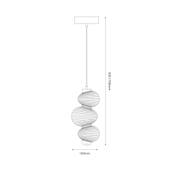 BOLLA SMOKED 12W LED pendant lamp BOLLA SMOKED 12W LED pendant lamp