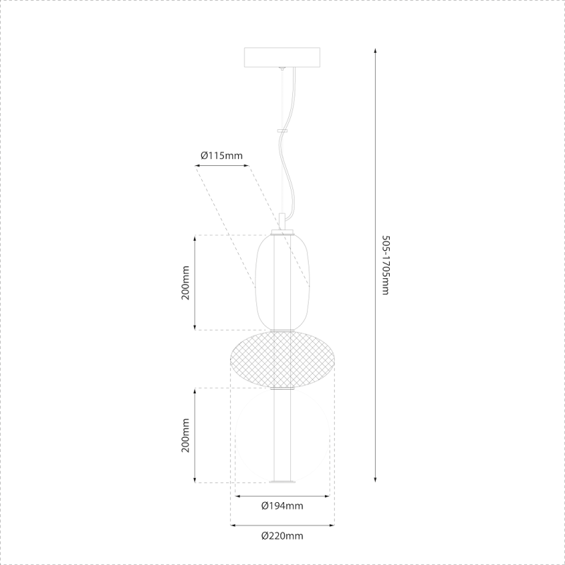 Lampa wisząca ARAME 23W LED Lampa wisząca ARAME 23W LED