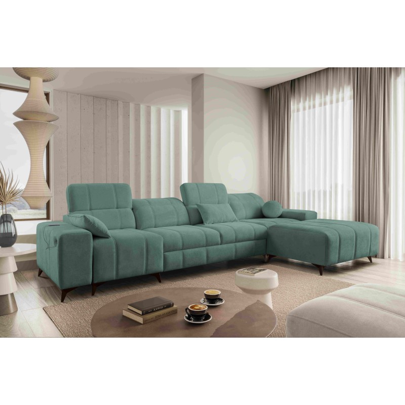 Ecksofa Ballagio XII mit Schlaffunktion bezogen mit Plecionka, Spring 1116 Ecksofa Ballagio XII mit Schlaffunktion bezogen mit Plecionka, Spring 1116