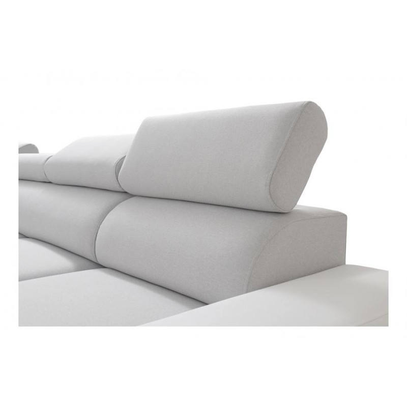 Narożnik w kształcie U Napoli IV Mini z funkcją spania oraz otwieranym barkiem Tkanina Amor Velvet 4302 + Ecoskóra Narożnik w kształcie U Napoli IV Mini z funkcją spania oraz otwieranym barkiem Tkanina Amor Velvet 4302 + Ecoskóra