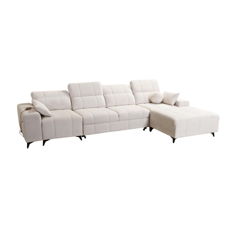 Ballagio XII corner sofa with a sleeping function upholstered in Plecionka, Spring 1115 Ballagio XII corner sofa with a sleeping function upholstered in Plecionka, Spring 1115