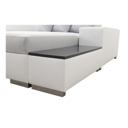 Narożnik w kształcie U Napoli IV Mini z funkcją spania oraz otwieranym barkiem Tkanina Amor Velvet 4314 + Ecoskóra Narożnik w kształcie U Napoli IV Mini z funkcją spania oraz otwieranym barkiem Tkanina Amor Velvet 4314 + Ecoskóra