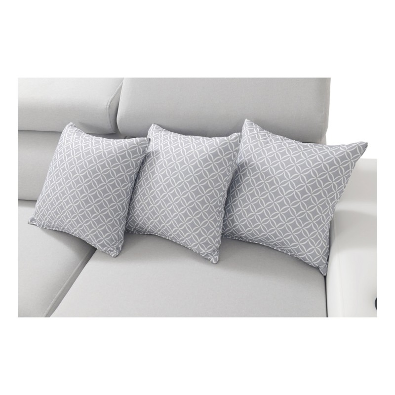 Narożnik w kształcie U Napoli IV Mini z funkcją spania oraz otwieranym barkiem Tkanina Amor Velvet 4314 + Ecoskóra Narożnik w kształcie U Napoli IV Mini z funkcją spania oraz otwieranym barkiem Tkanina Amor Velvet 4314 + Ecoskóra