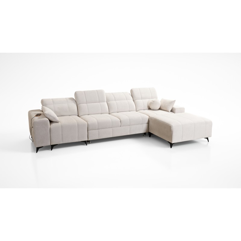 Ballagio XII corner sofa with a sleeping function upholstered in Plecionka, Spring 1110 Ballagio XII corner sofa with a sleeping function upholstered in Plecionka, Spring 1110