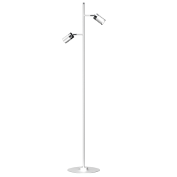 Lampa podłogowa Joker 2xGU10 Biały / Chrom