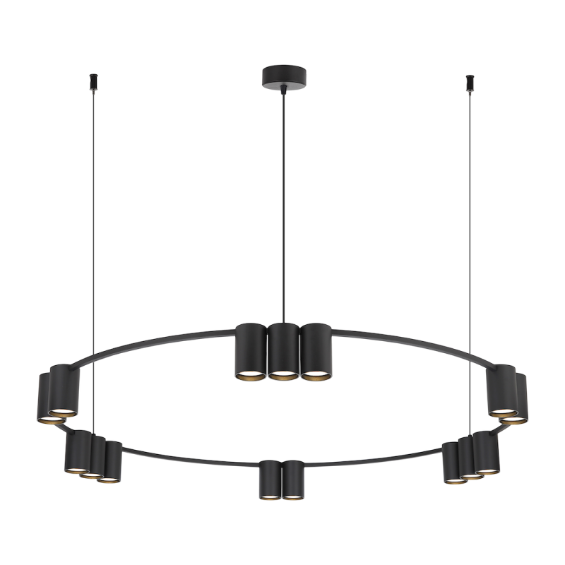 Pendant lamp (circle) GENESIS BLACK 15xGU10 Pendant lamp (circle) GENESIS BLACK 15xGU10