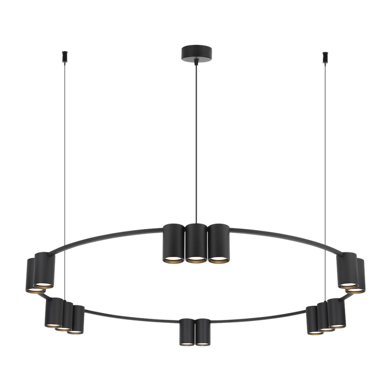 Pendant lamp (circle) GENESIS BLACK 15xGU10 Pendant lamp (circle) GENESIS BLACK 15xGU10
