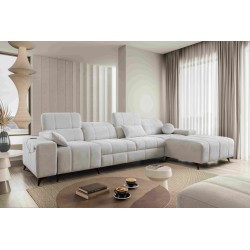 Ballagio XII corner sofa with a sleeping function upholstered in Weave, Spring 1104