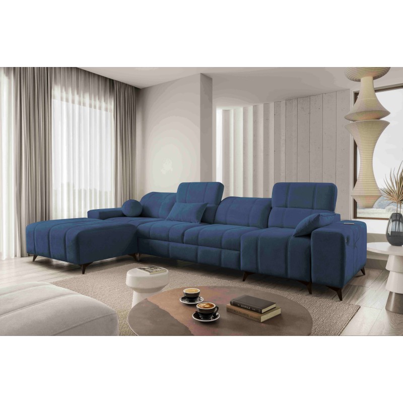 Ballagio XII corner sofa with a sleeping function upholstered in Woven Fabric, Spring 1118 Ballagio XII corner sofa with a sleeping function upholstered in Woven Fabric, Spring 1118