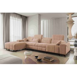 Ballagio XII corner sofa with a sleeping function upholstered in Plecionka, Spring 1112