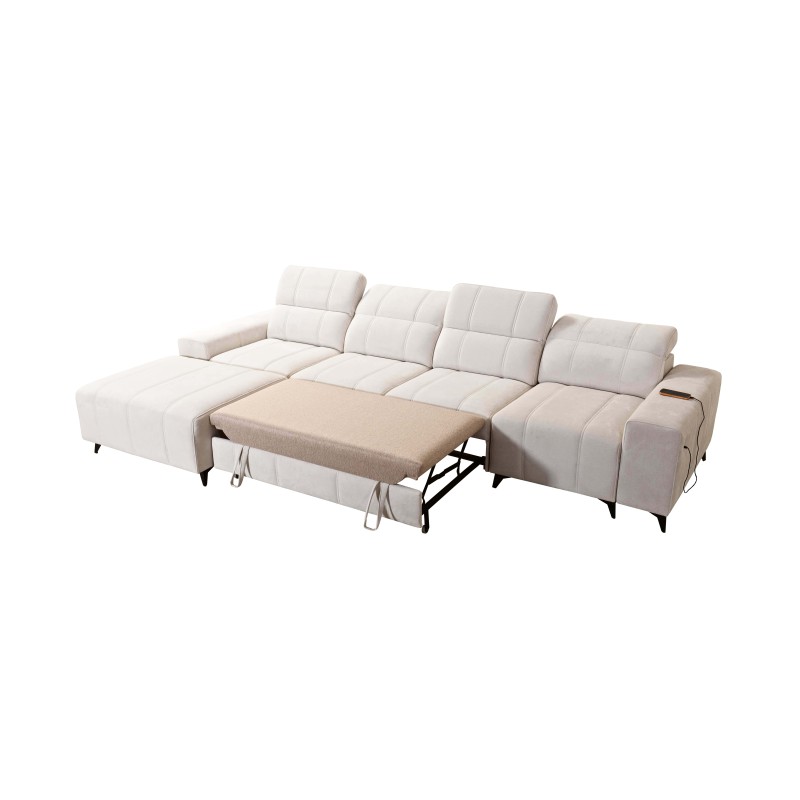 Ballagio XII corner sofa with a sleeping function upholstered in Plecionka, Spring 1112 Ballagio XII corner sofa with a sleeping function upholstered in Plecionka, Spring 1112