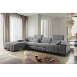 Ballagio XII corner sofa with a sleeping function upholstered in Plecionka, Spring 1101