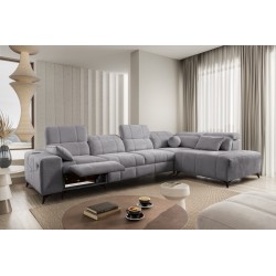 Narożnik ballagio XI Mix z funkcją spania oraz funkcją relax tkanina Spring 1102