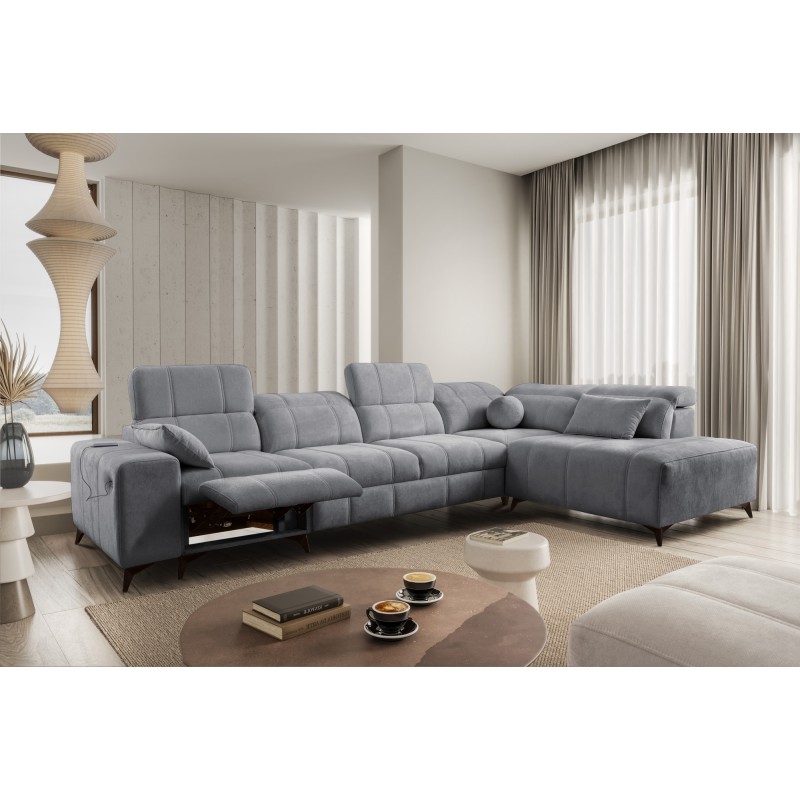 Narożnik ballagio XI Mix z funkcją spania oraz funkcją relax tkanina Spring 1101 Narożnik ballagio XI Mix z funkcją spania oraz funkcją relax tkanina Spring 1101
