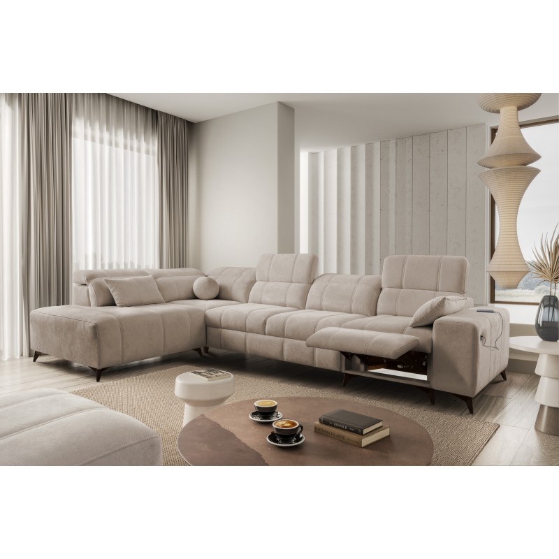 Narożnik ballagio XI Mix z funkcją spania oraz funkcją relax tkanina Spring 1110 Narożnik ballagio XI Mix z funkcją spania oraz funkcją relax tkanina Spring 1110