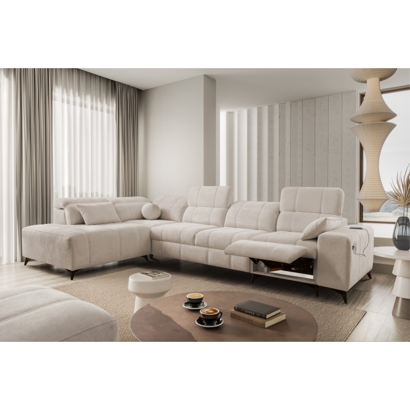 Ballagio XI Mix corner sofa with sleeping and relaxation function – Elegance and functionality in one