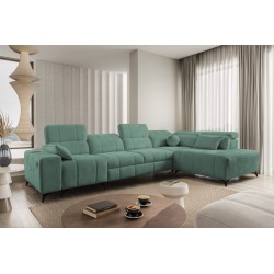 Ballagio XI corner sofa with a sleeping function in Plecionka fabric, Spring 1116 – comfort and style in one
