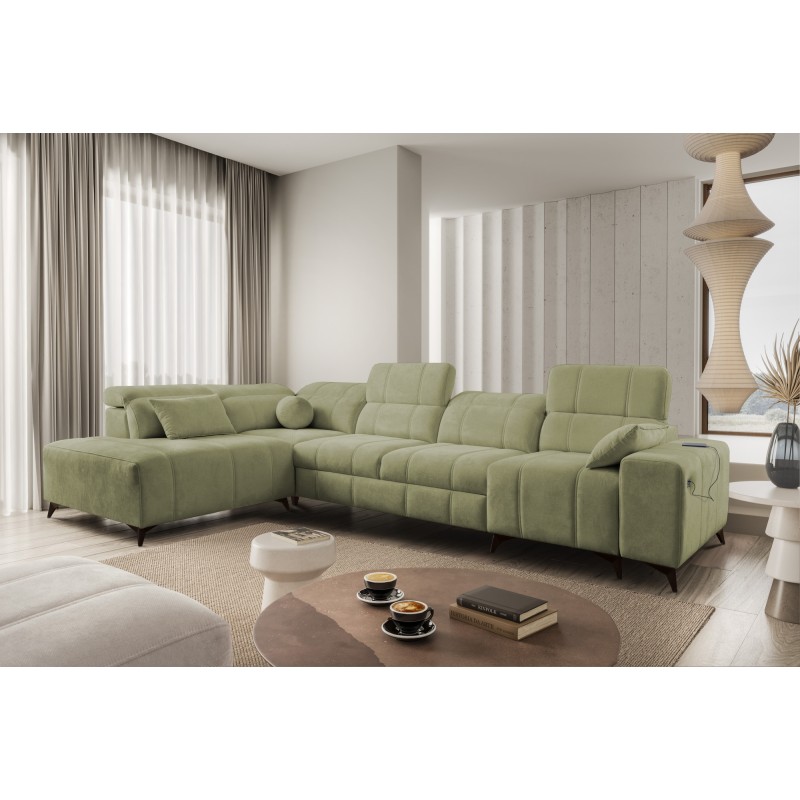 Esquinero Ballagio XI con función de cama en tela Plecionka, Spring 1115: comodidad y estilo en uno. Esquinero Ballagio XI con función de cama en tela Plecionka, Spring 1115: comodidad y estilo en uno.