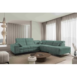 Luxury Corner Sofa Ballagio IX with Sleeping Function Weave, Spring 1116