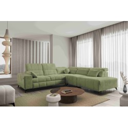 Luxury Corner Sofa Ballagio IX with Sleeping Function, Weave, Spring 1115