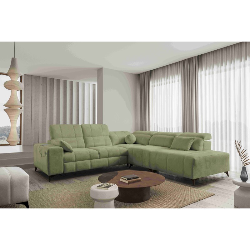 Luxury Corner Sofa Ballagio IX with Sleeping Function, Weave, Spring 1115 Luxury Corner Sofa Ballagio IX with Sleeping Function, Weave, Spring 1115