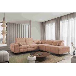 Luxury Corner Sofa Ballagio IX with Sleeping Function, Weave, Spring 1112