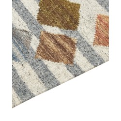 Dywan wełniany kilim 80 x 150 cm wielokolorowy KASAKH Dywan wełniany kilim 80 x 150 cm wielokolorowy KASAKH