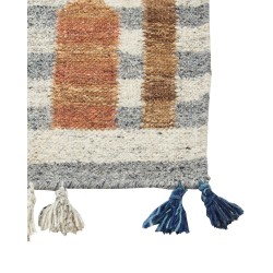 Dywan wełniany kilim 80 x 150 cm wielokolorowy KASAKH Dywan wełniany kilim 80 x 150 cm wielokolorowy KASAKH
