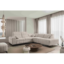 Luxury Corner Sofa Ballagio IX with Sleeping Function, Weave, Spring 1108