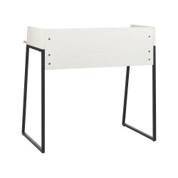 Biurko 90 x 60 cm jasne drewno z białym ANAH Biurko 90 x 60 cm jasne drewno z białym ANAH