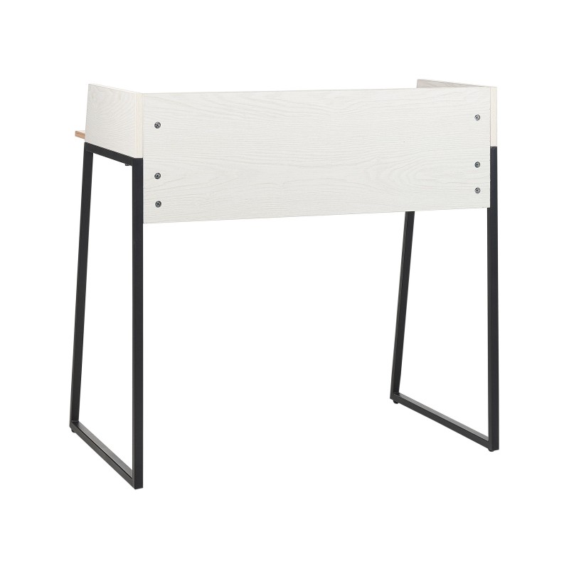 Biurko 90 x 60 cm jasne drewno z białym ANAH Biurko 90 x 60 cm jasne drewno z białym ANAH